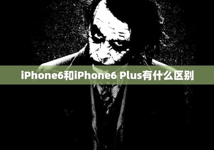 iPhone6和iPhone6 Plus有什么区别，iPhone 6和iPhone 6 Plus有什么区别