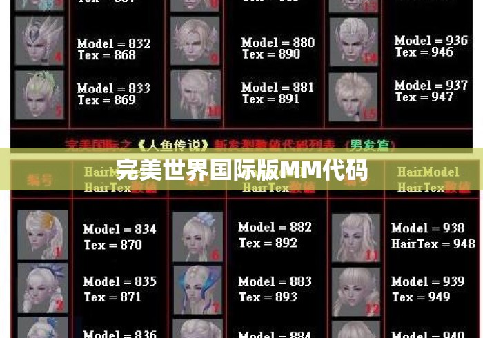 完美世界国际版MM代码