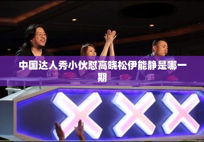 中国达人秀小伙怼高晓松伊能静是哪一期