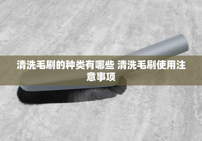 清洗毛刷的种类有哪些 清洗毛刷使用注意事项