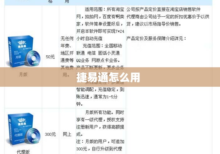 捷易通怎么用 