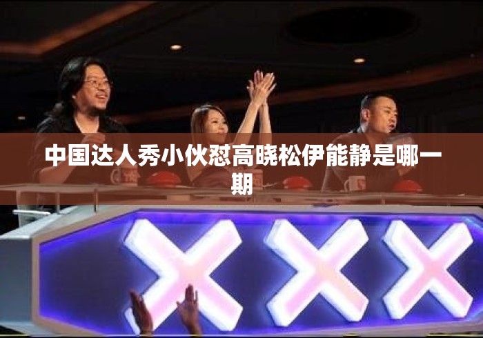 中国达人秀小伙怼高晓松伊能静是哪一期