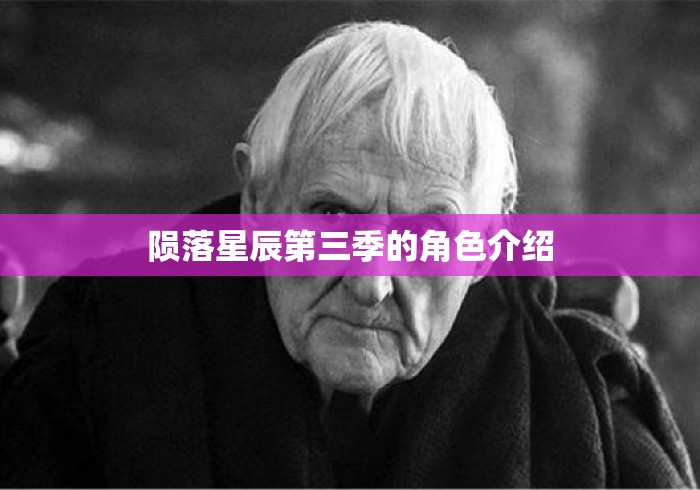 陨落星辰第三季的角色介绍