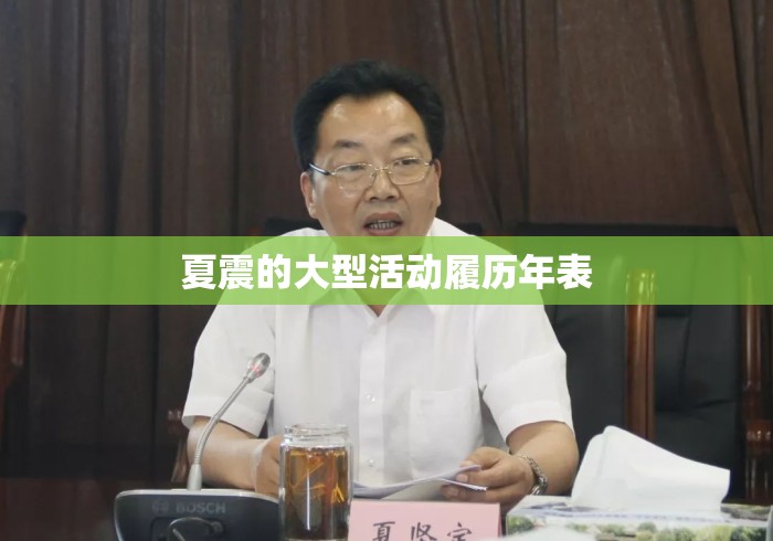夏震的大型活动履历年表 夏震的大型活动履历年表