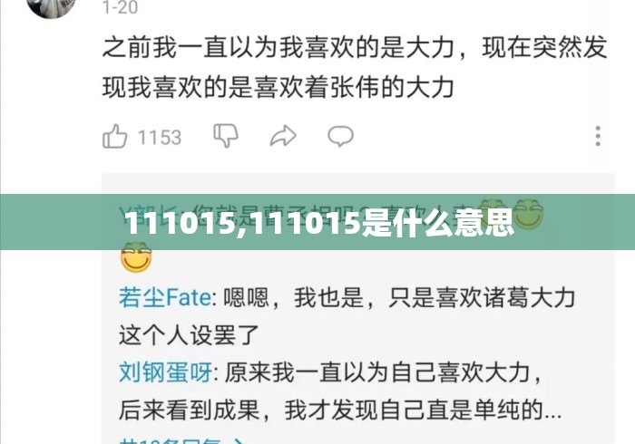 111015,111015是什么意思
