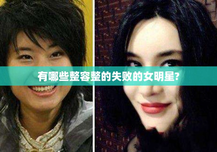 有哪些整容整的失败的女明星? 有哪些整容整的失败的女明星?