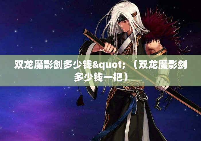双龙魔影剑多少钱" （双龙魔影剑多少钱一把）