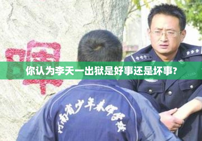 你认为李天一出狱是好事还是坏事?