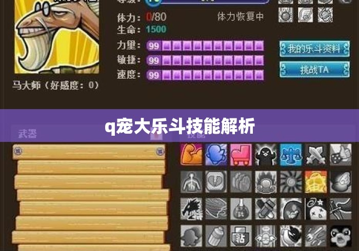 q宠大乐斗技能解析