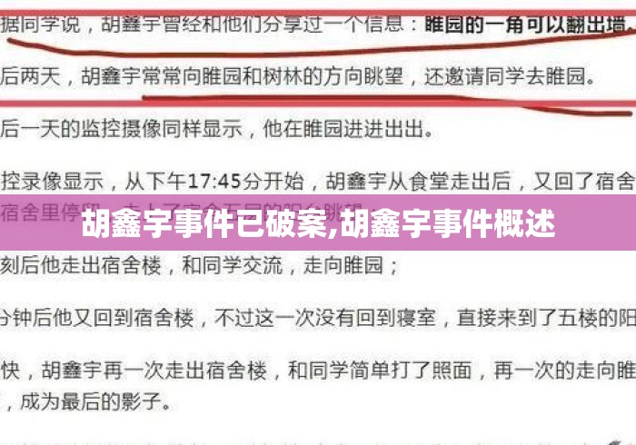 胡鑫宇事件已破案,胡鑫宇事件概述
