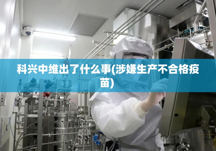 科兴中维出了什么事(涉嫌生产不合格疫苗) 