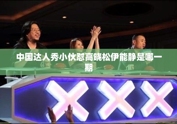 中国达人秀小伙怼高晓松伊能静是哪一期