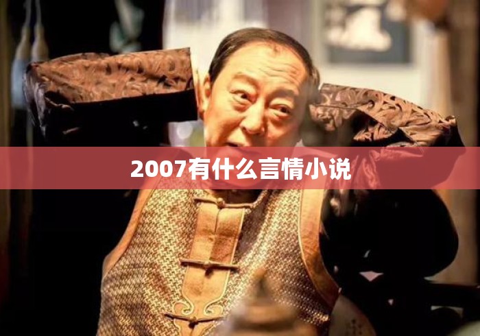 2007有什么言情小说