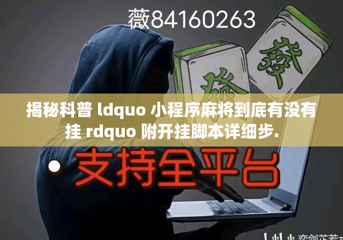 揭秘科普 ldquo 小程序麻将到底有没有挂 rdquo 附开挂脚本详细步.
