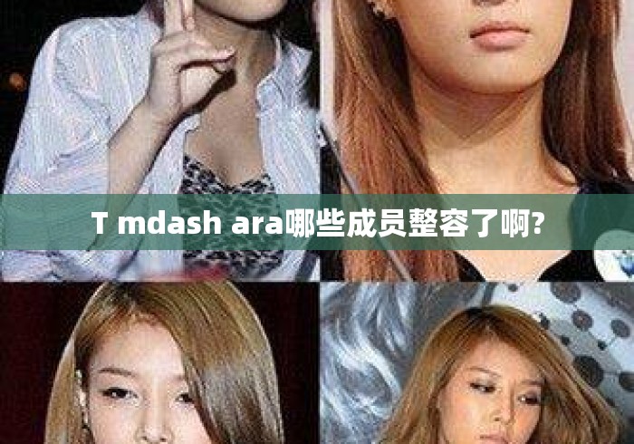 T mdash ara哪些成员整容了啊? T mdash ara哪些成员整容了啊?
