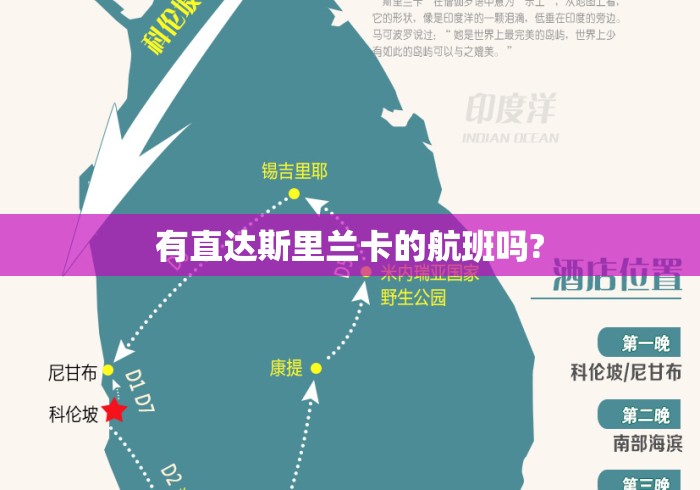 有直达斯里兰卡的航班吗?