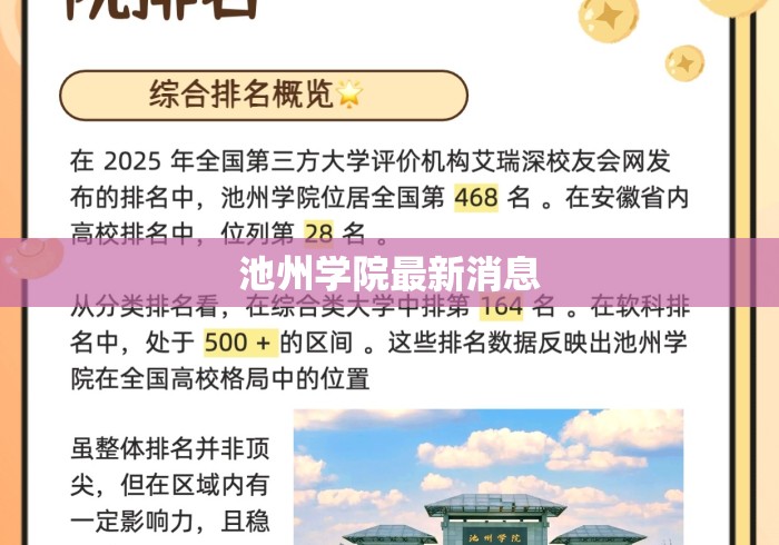池州学院最新消息