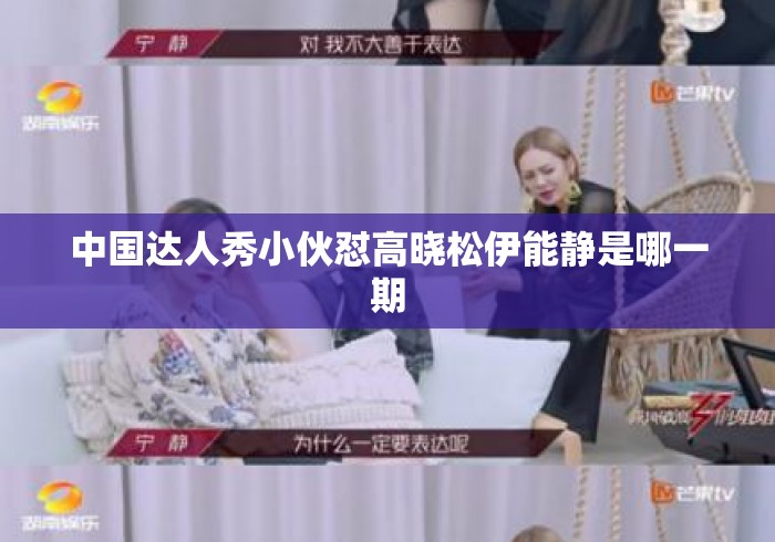中国达人秀小伙怼高晓松伊能静是哪一期
