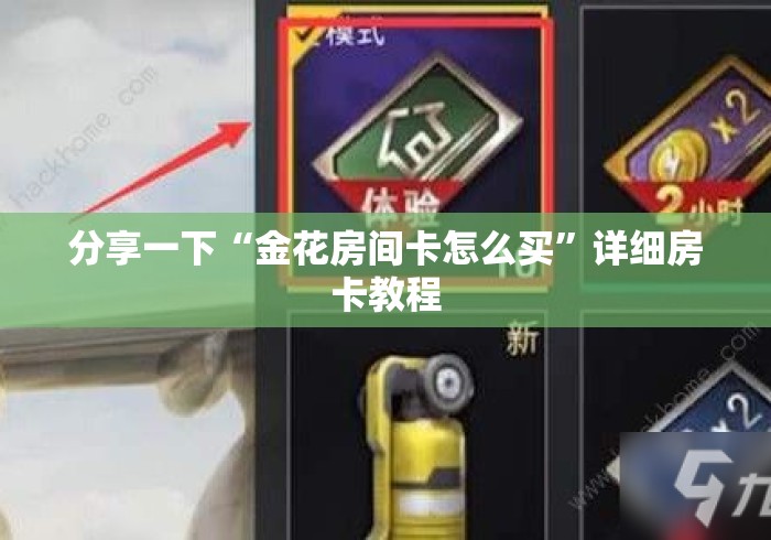 分享一下“金花房间卡怎么买”详细房卡教程