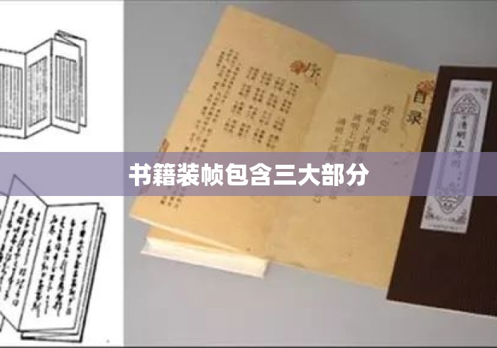 书籍装帧包含三大部分