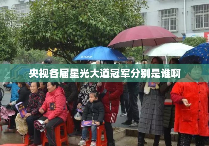 央视各届星光大道冠军分别是谁啊